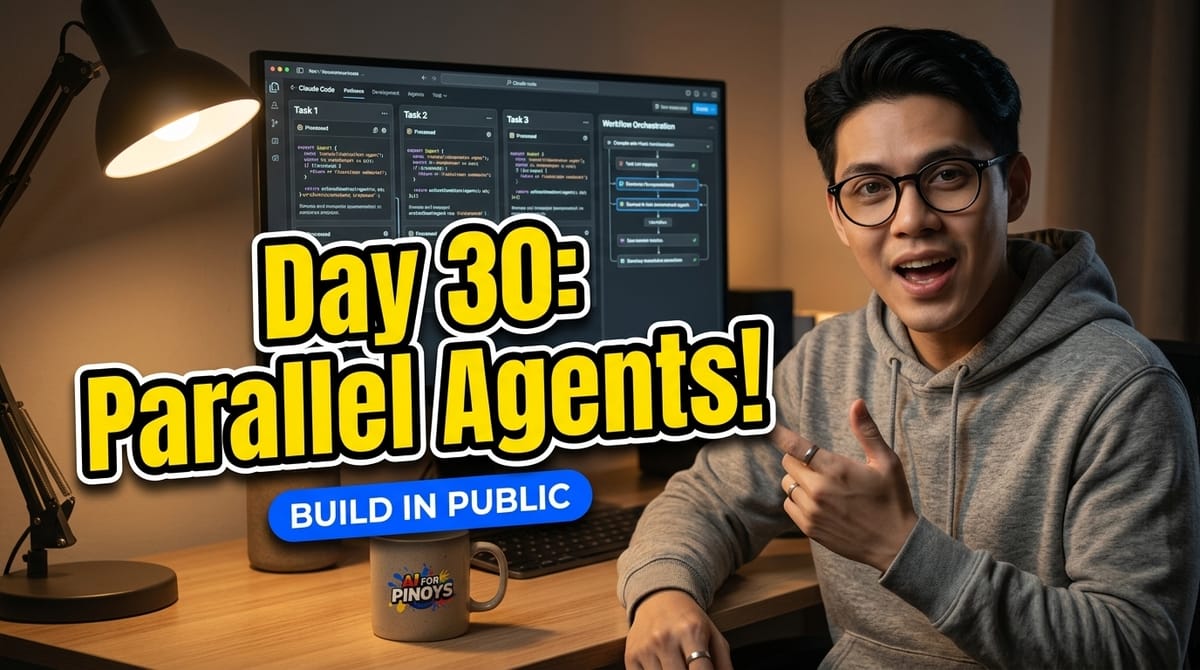 Day 30: Your First Subagent Workflow - Breaking a Task Into Parallel Agents