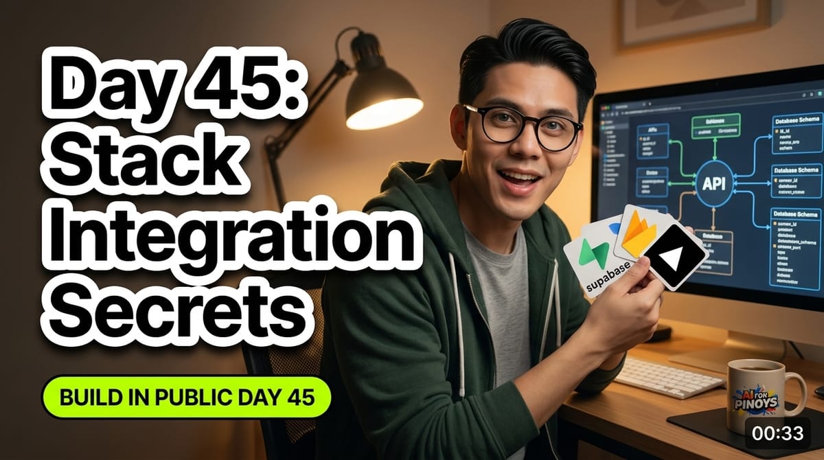 Day 45: Claude Code + Your Existing Tools — Supabase, Firebase, Vercel Integration