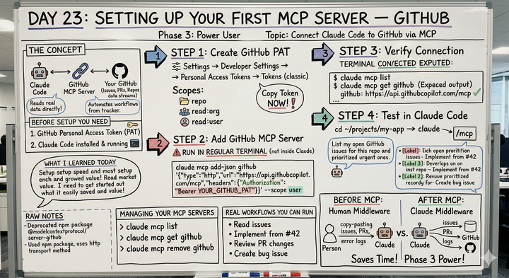 Day 23: Setting Up Your First MCP Server - GitHub