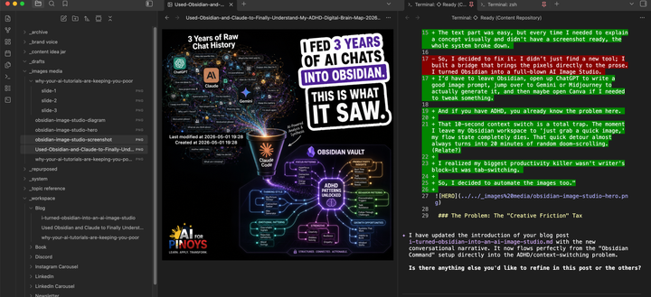 I Turned Obsidian Into an AI Image Studio